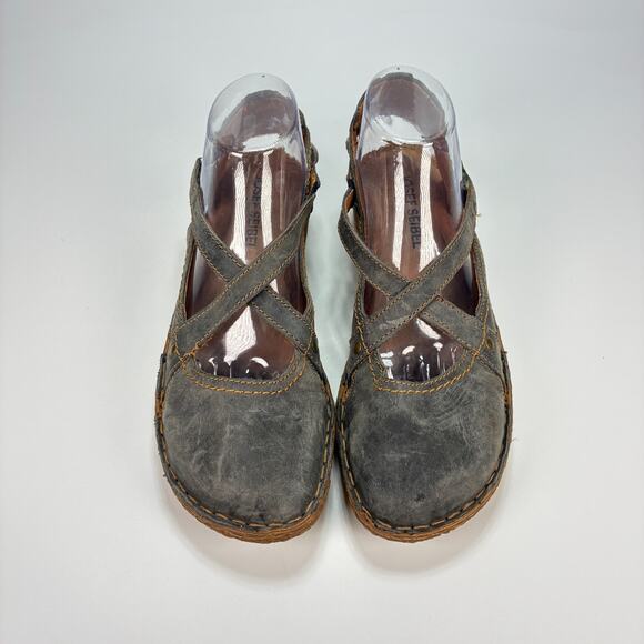 Josef Seibel Rosalie 13 Dark Blue Leather Hook & Loop Women’s Size US 9.5 EU 40 - Picture 3 of 10